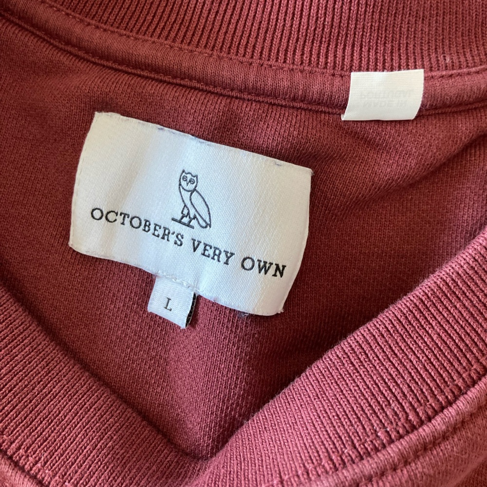 OVO Men's Burgundy Crewneck Sweater - Picture 5 of 7